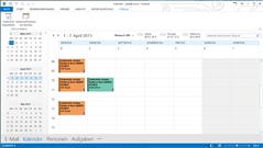 Outlook-Kalender nach Import von Unterrichtterminen